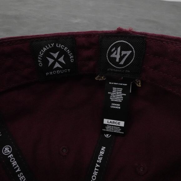 Maroon and Gold Men's Cap - Picture 6 of 7